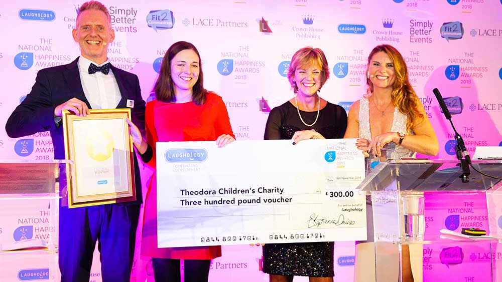 Theodora Children’s Charity, Happiest Team, 2018